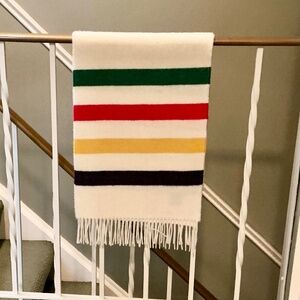 Hudson’s Bay Company x Johnstons of Elgin Multistripe Wool Scarf